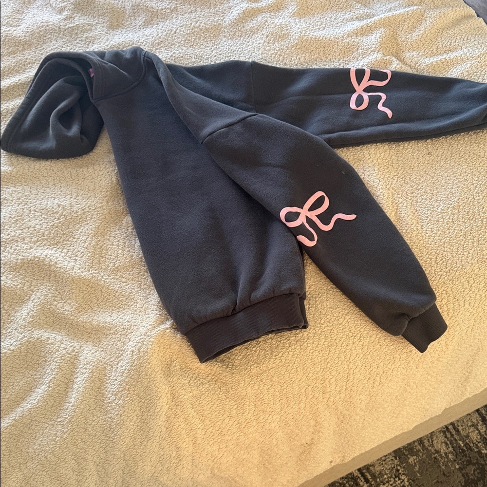 Edikted Black Sweatshirt with Pink Accents